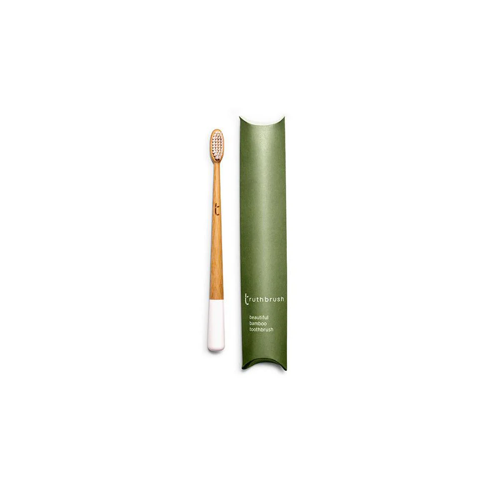 Truthbrush Bamboo Toothbrush – Soft/Medium – White/Pink/Grey/Green - Image 3