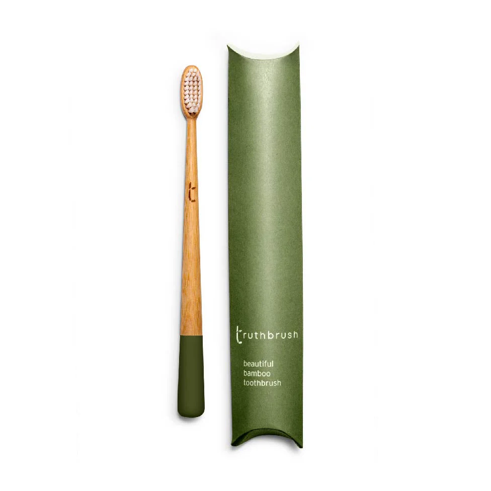 Truthbrush Bamboo Toothbrush – Soft/Medium – White/Pink/Grey/Green - Image 4